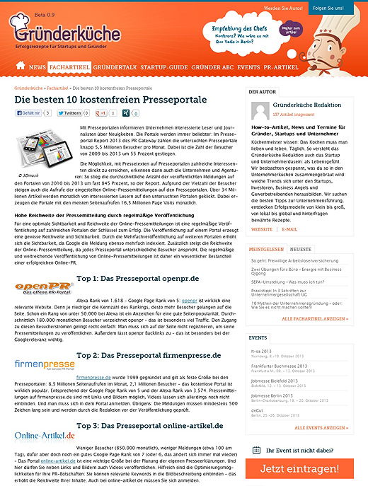 Gründerküche tartalom