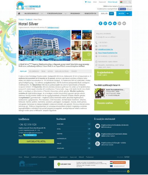 Hajdúszoboszló - szállás oldal