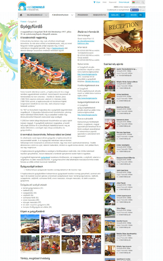 Hajdúszoboszló - tartalmi oldal