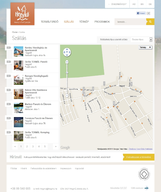 Hegykő - szállások térképen