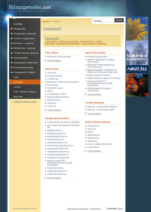 Hőszigeteles.net - linkajánló