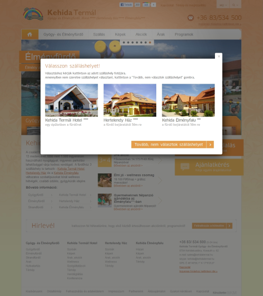 Kehida termál - foglalás