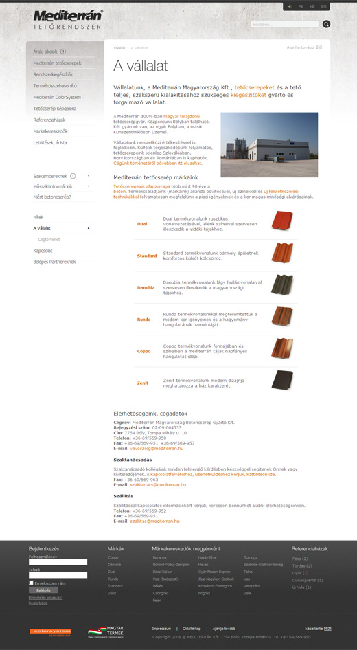 Mediterrán - tartalmi oldal