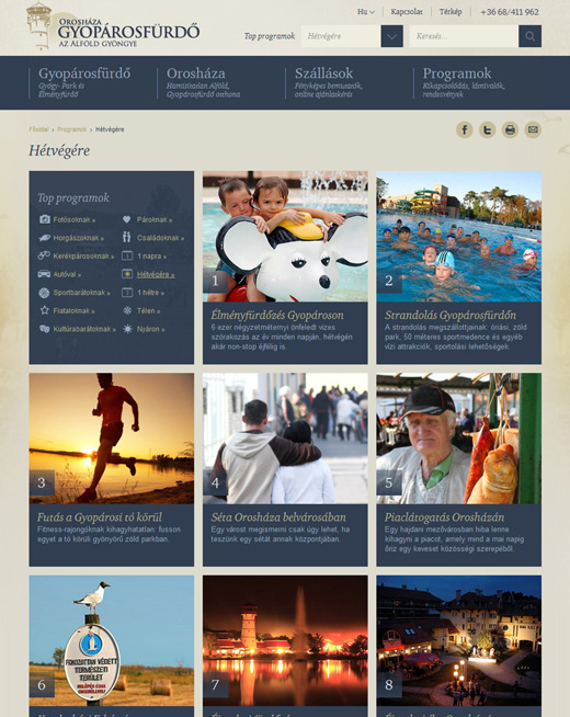 Gyopárosfürdő programok