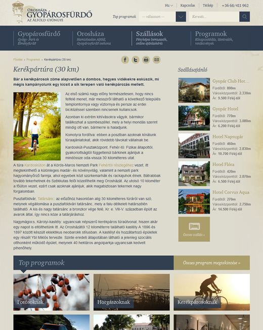 Gyopárosfürdő tartalmi oldal
