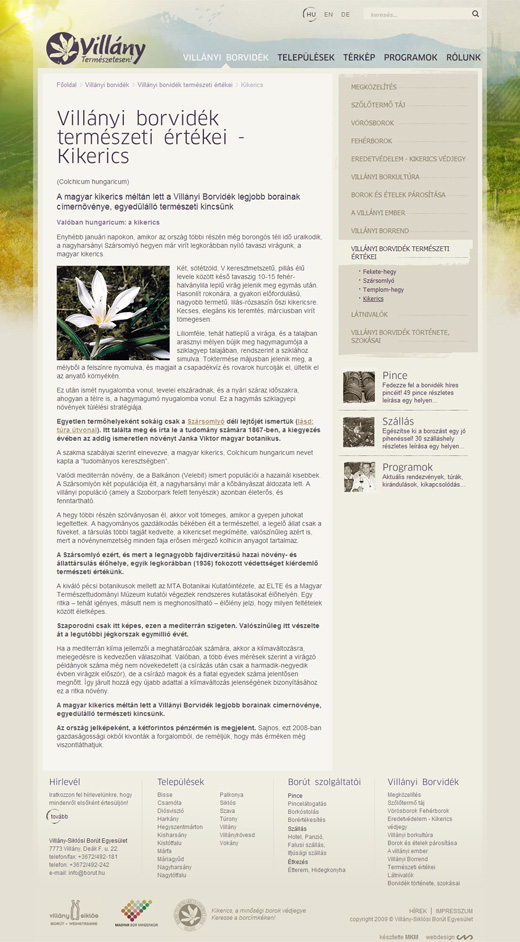 Villányi borvidék - kikerics